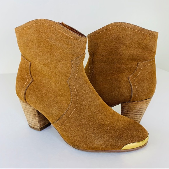 bucco Shoes - Bucco Camel Western Booties Size 8.5